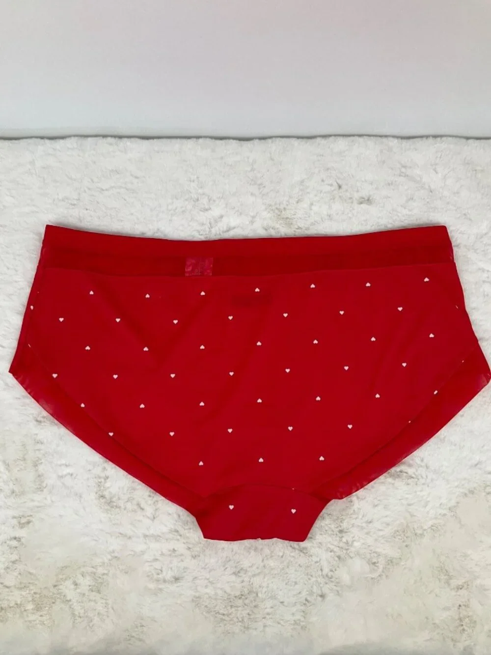 Auden Red Heart size 4X (28-30) NEW Invisible Edge No-show Brief Panty - Picture 9 of 9
